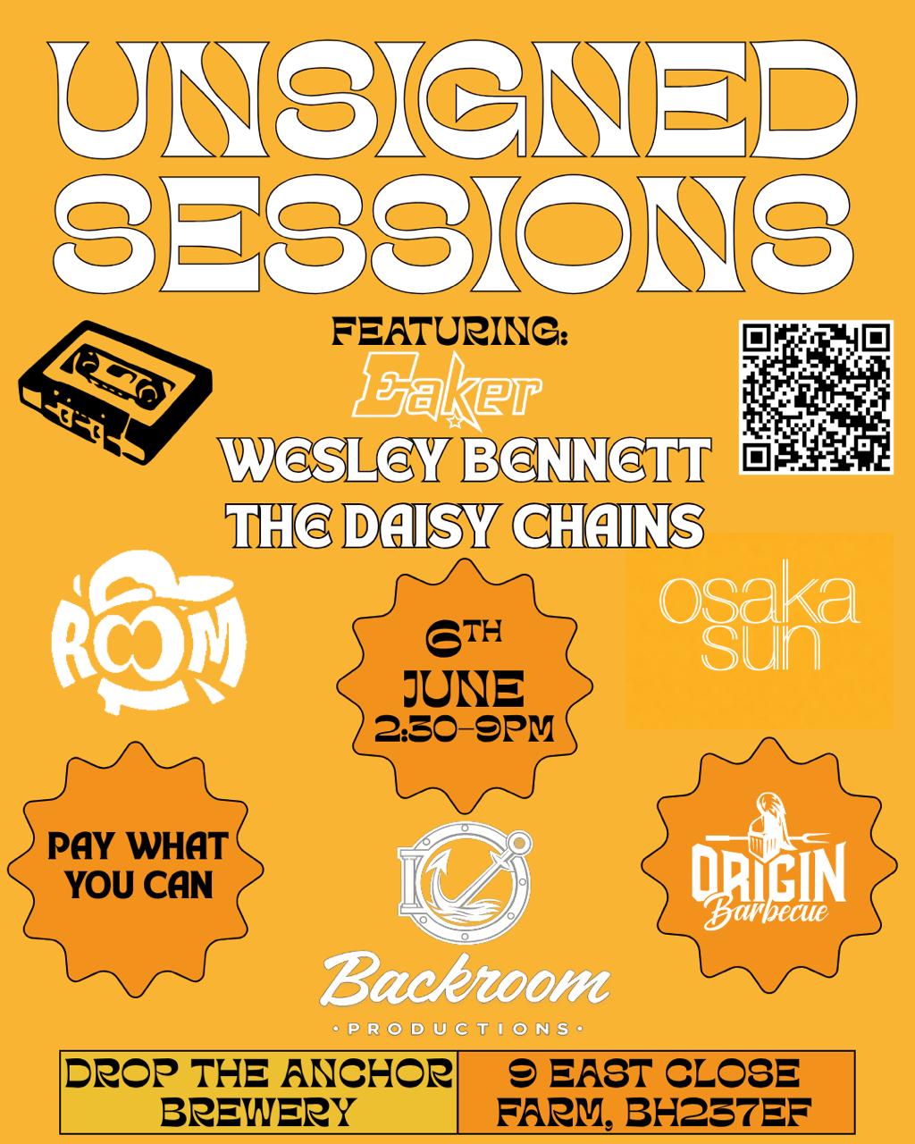 Unsigned Sessions – Saturday 6th June
